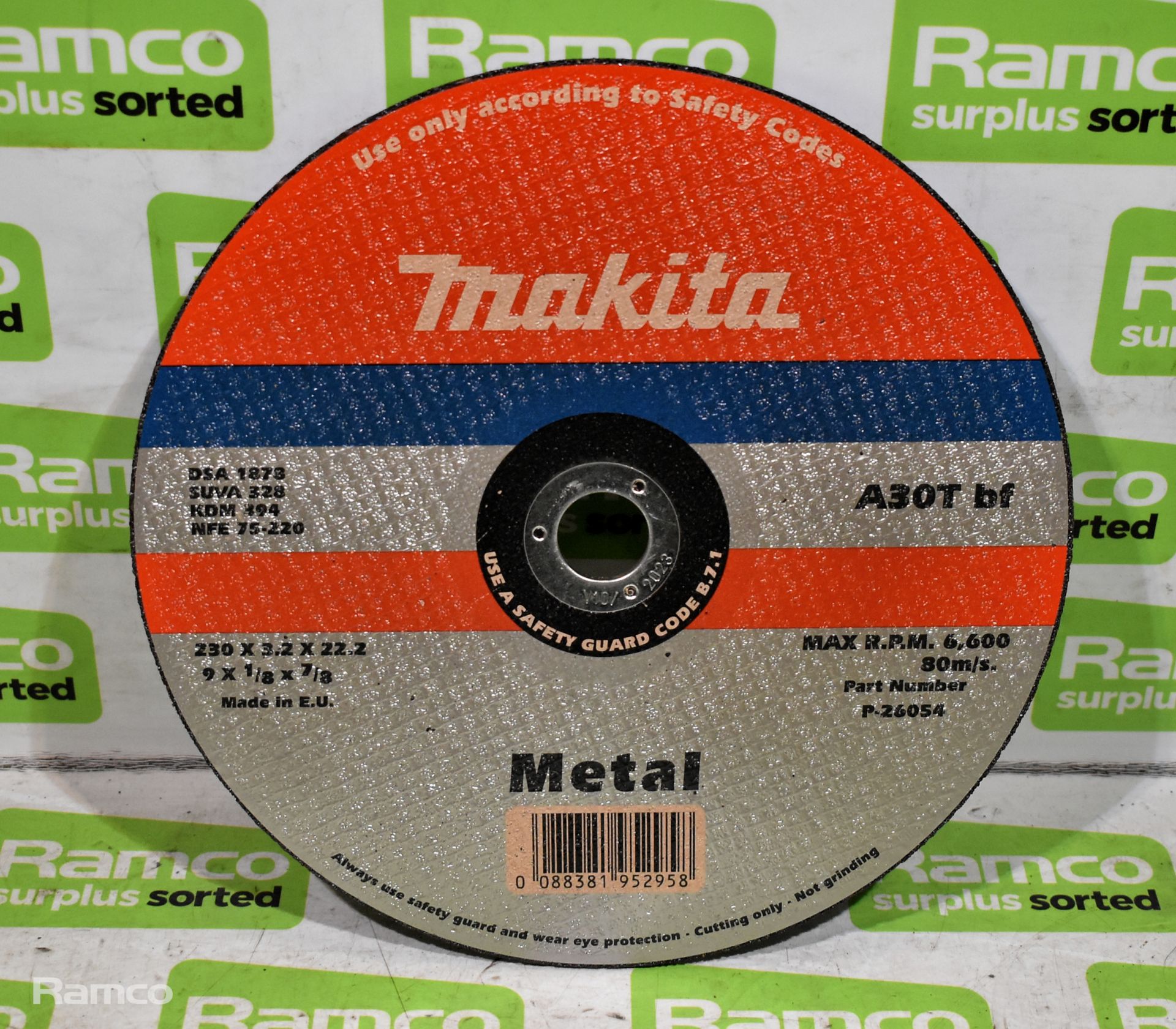 59x Makita metal 9 inch abrasive wheel - Bild 2 aus 4