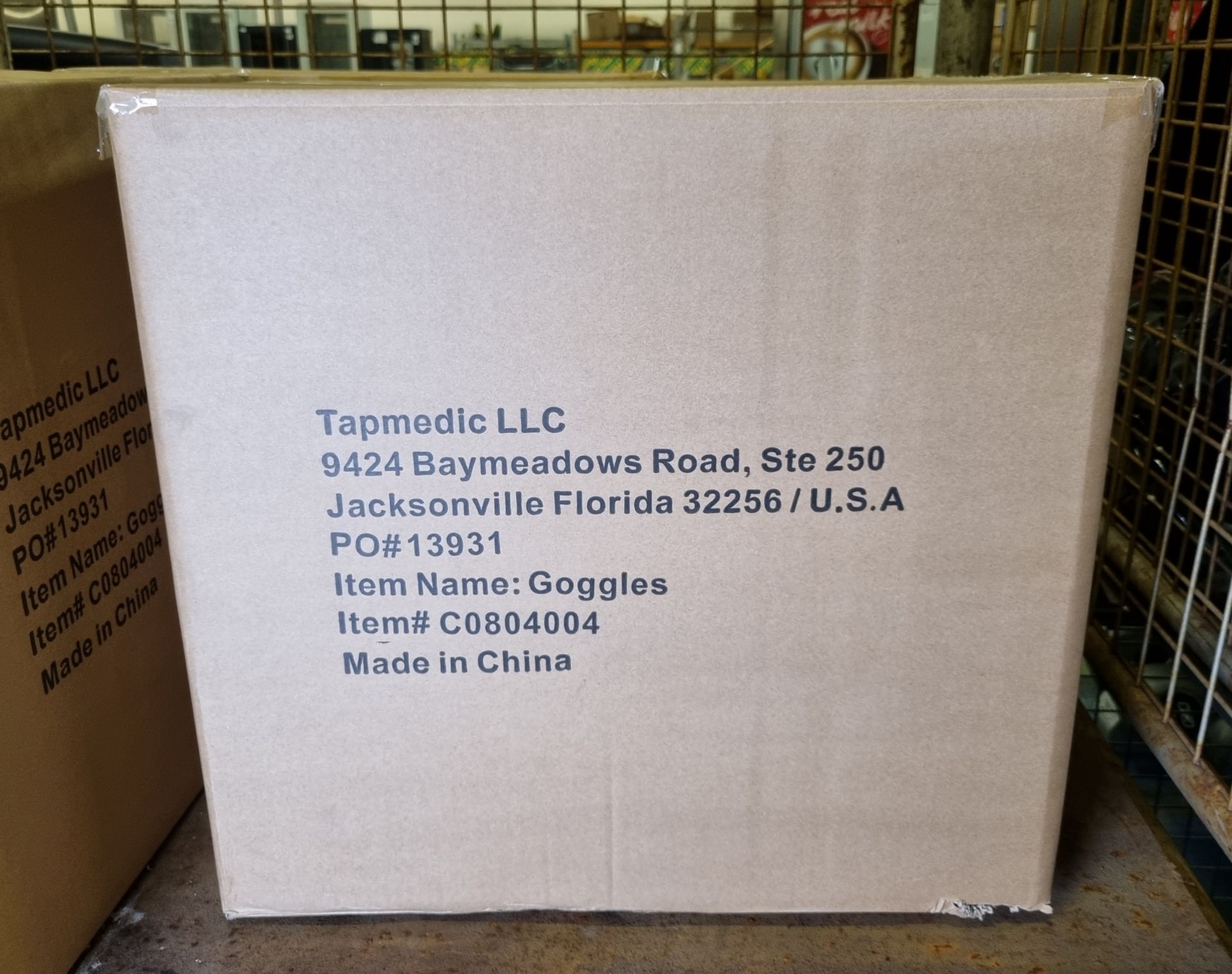 3x boxes of Tapmedic LLC safety goggles - 150 pairs per box - Image 2 of 5
