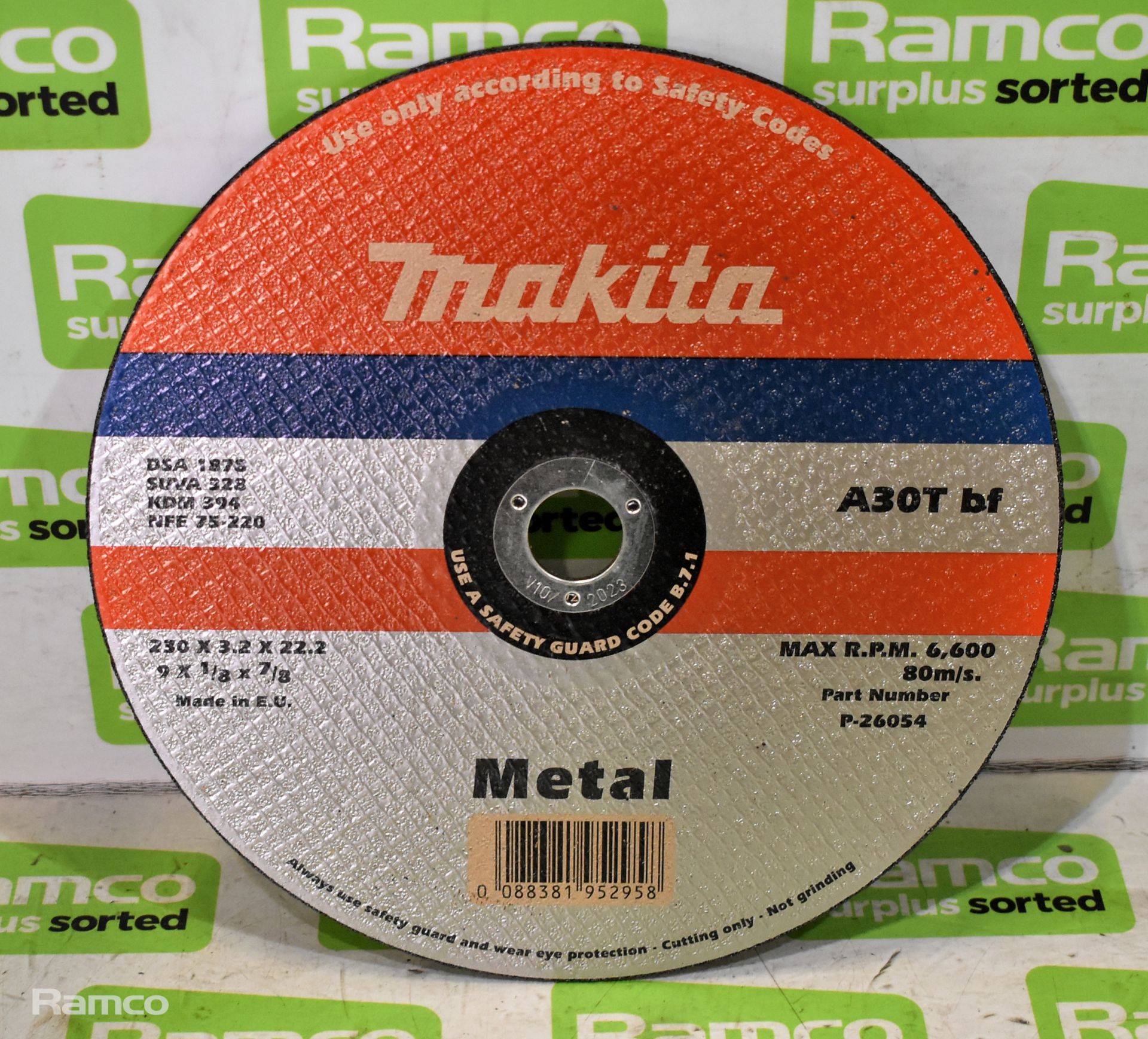 34x Makita metal 9 inch abrasive wheel - Bild 2 aus 4