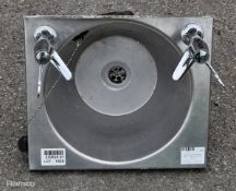 Small stainless steel sink basin - L 380 x W 330 x H 380mm