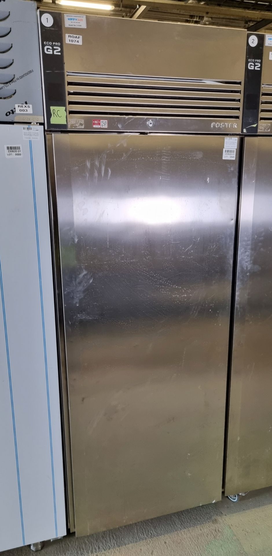 Foster EP700L Eco Pro G2 stainless steel single door upright freezer - W 700 x D 820 x H 2070mm - Image 2 of 4