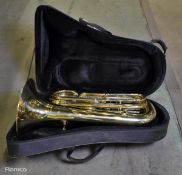 Catelinet tuba in fabric covered hard carry case - Serial No. 601323