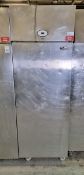 Foster PROG600H stainless steel single door upright fridge - W 705 x D 825 x H 2080mm