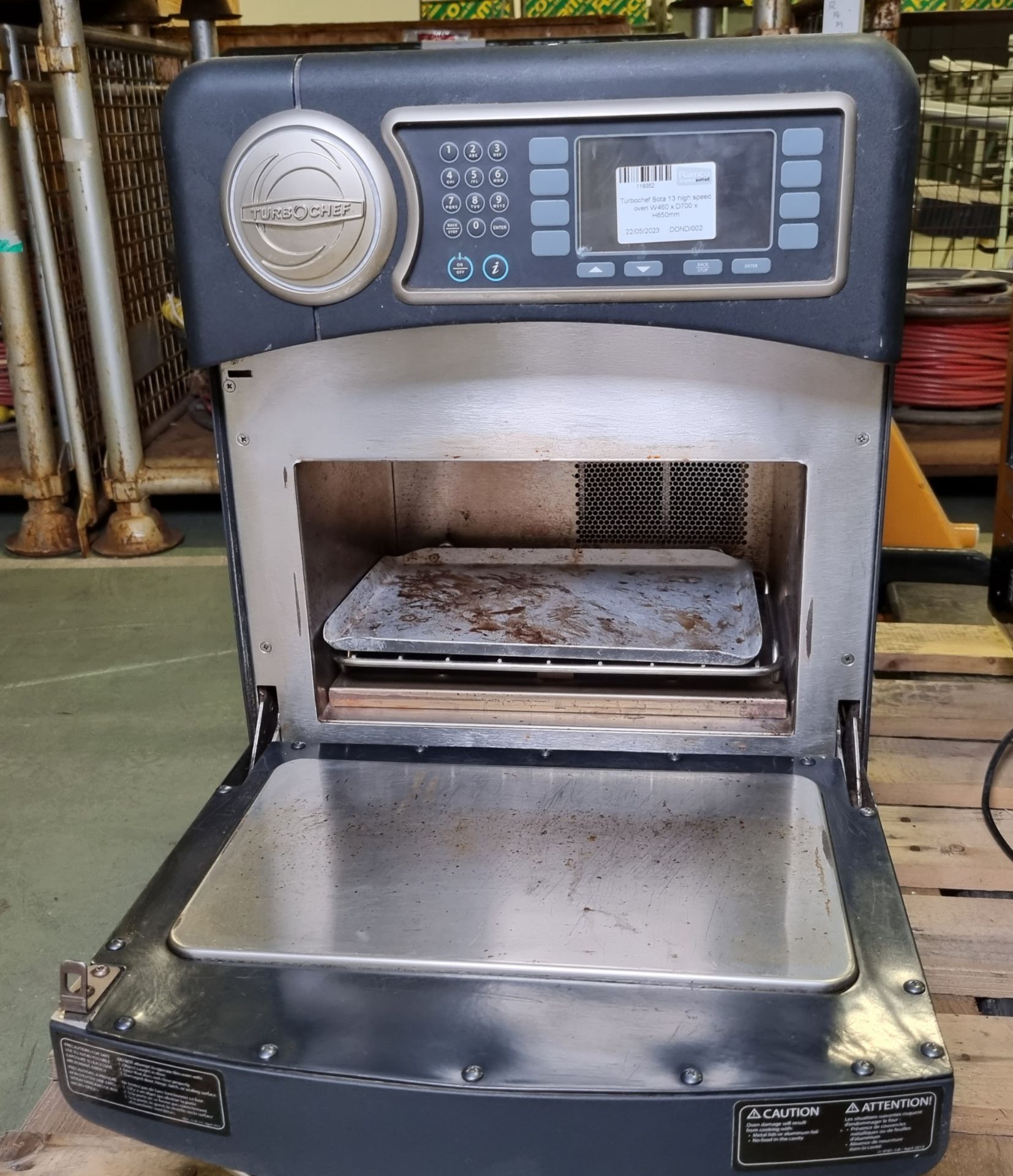 Turbochef Sota 13 high speed oven W 460 x D 700 x H 650mm - Image 4 of 6
