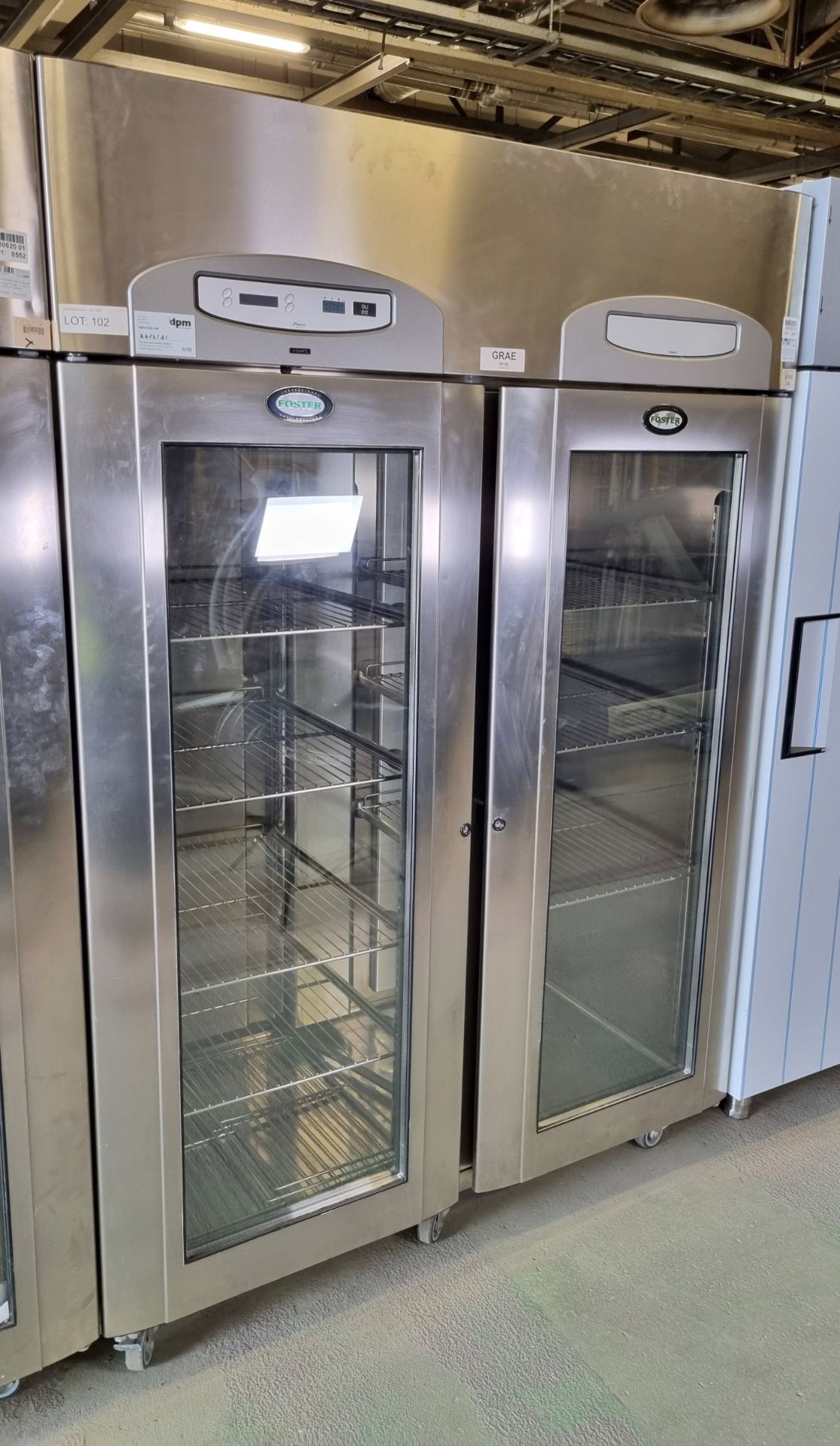 Foster PREMG 1350H double door upright fridge - L 1500 x W 830 x H 2080mm - Bild 2 aus 6