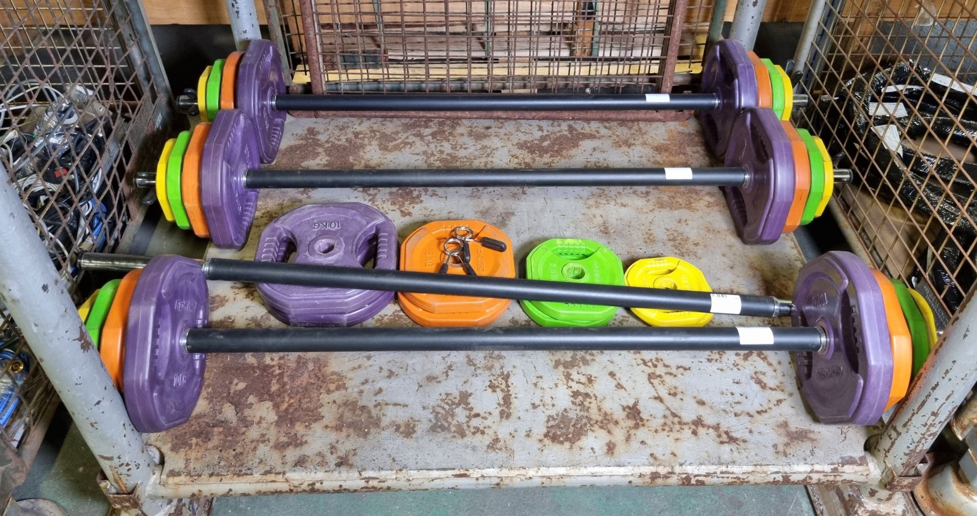 4x Reebok Barbell and weight sets - Bild 2 aus 5