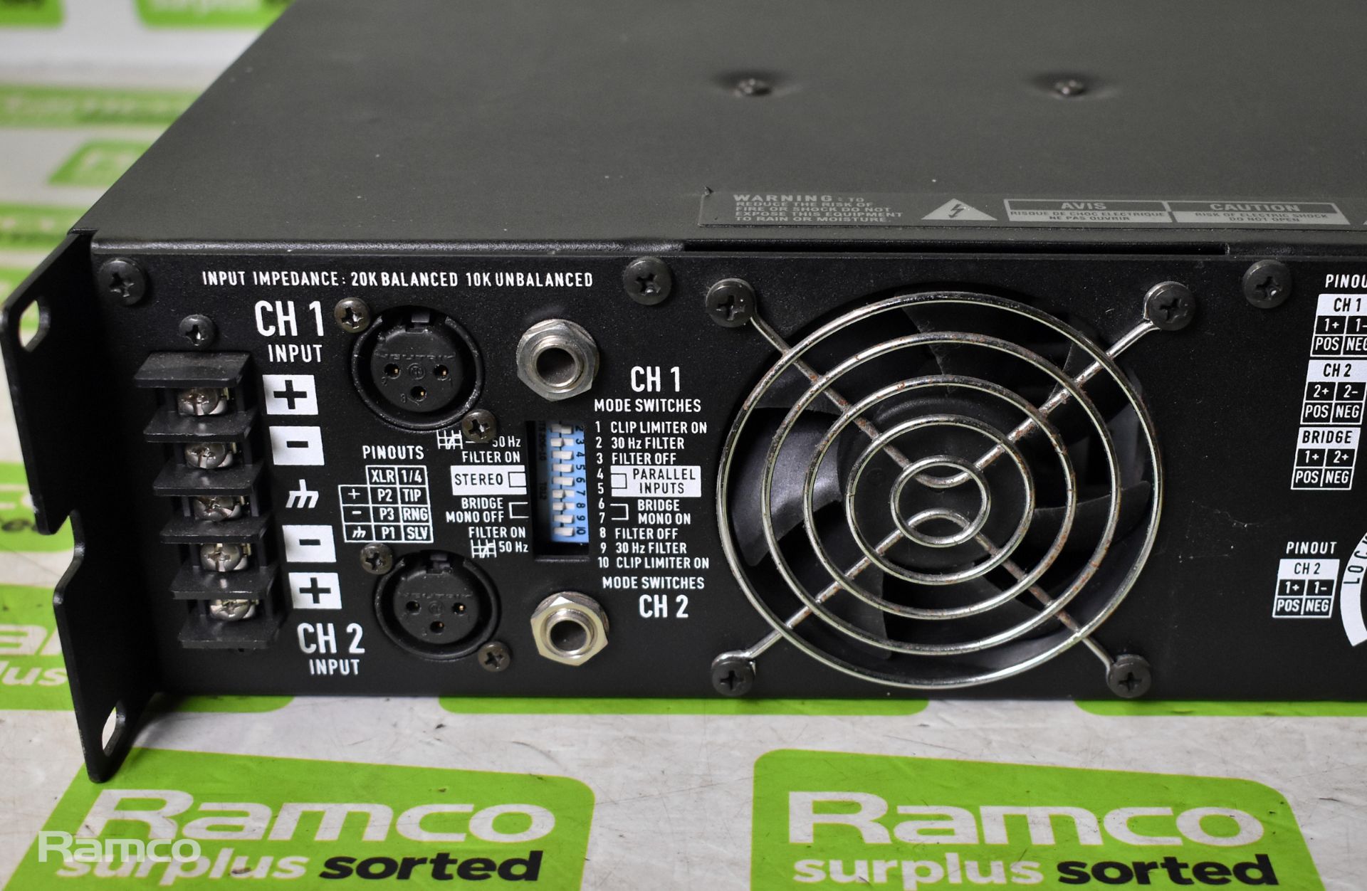 QSC Audio RMX 1450 Professional power amplifier unit - Image 6 of 6