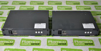 2x Kramer VP-32XL 3 x 1 VGA /Audio switcher units