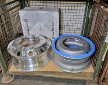 Wheel rim (1060433#DE), Road wheel - alloy (DEP105032#DE)