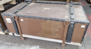 Heavy duty shipping crate with eye bolts - L 1650 x W 920 x H 670mm