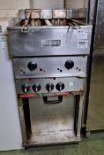 Valentine single tank twin basket electric fryer - W 420 x D 700 x H 940mm