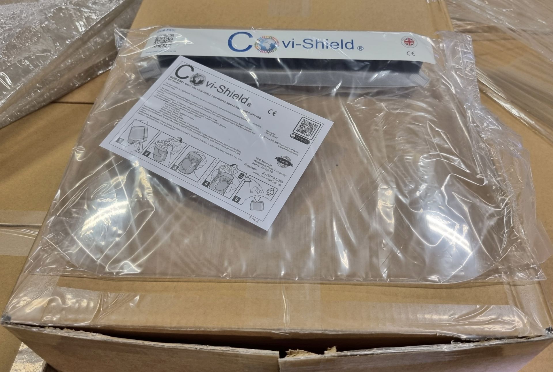 21x boxes of Covi-Shield visors - 70 per box