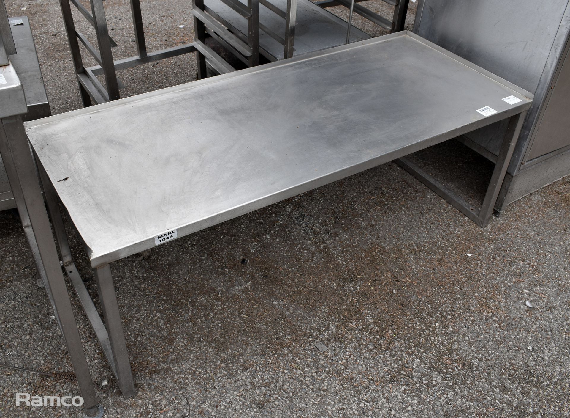 Stainless steel stand base unit - W 1360 x D 560 x H 520 mm - Bild 2 aus 2