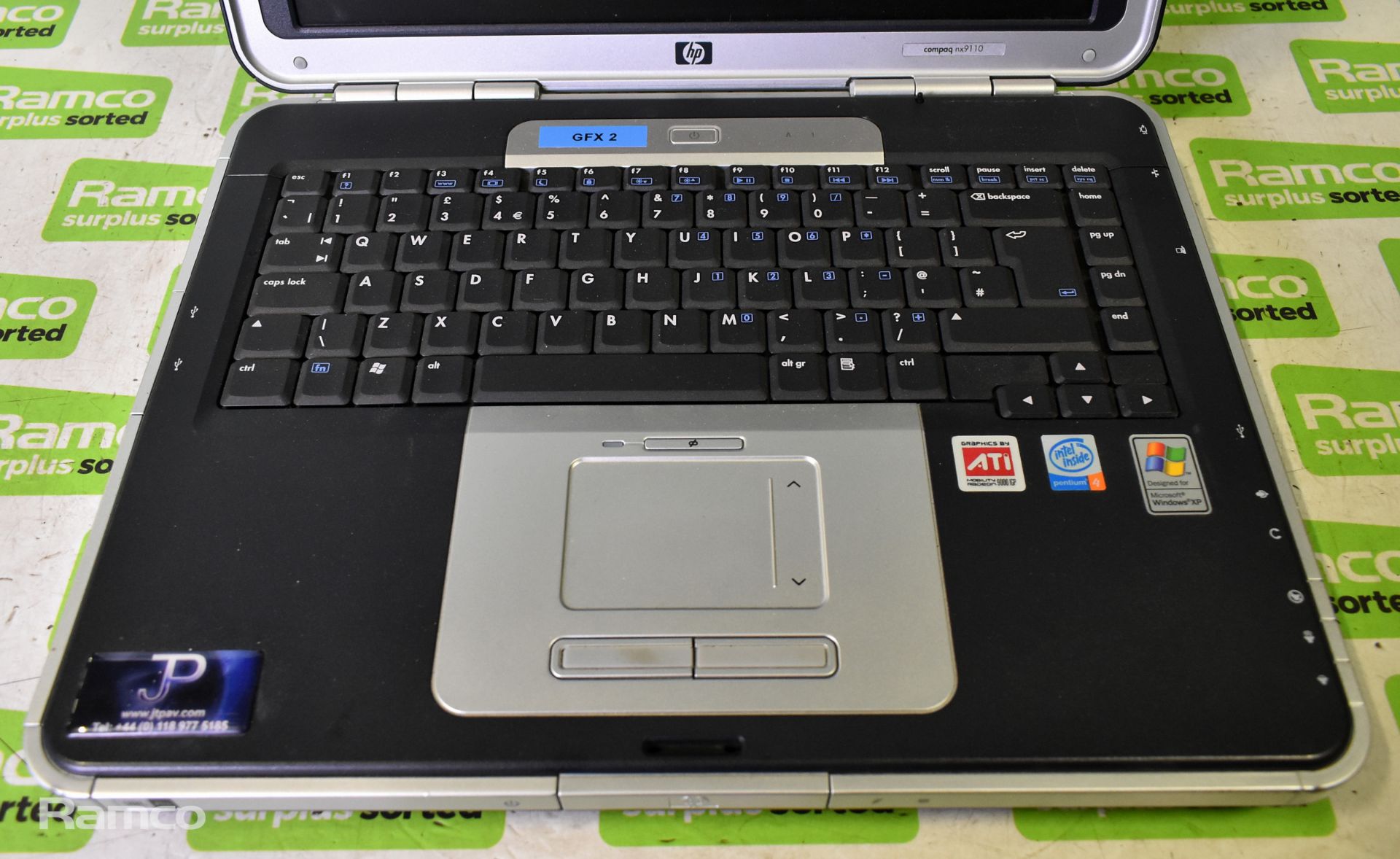 HP Compaq NX9110 laptop - NO HARD DRIVE - Image 2 of 6