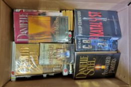 5x boxes of Library books - mixed subjects - romance, thriller, fantasy