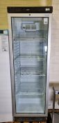 Tefcold FS1380 - 240V - 345L glass front refrigerator - W 600 x D 600 x H 1830mm