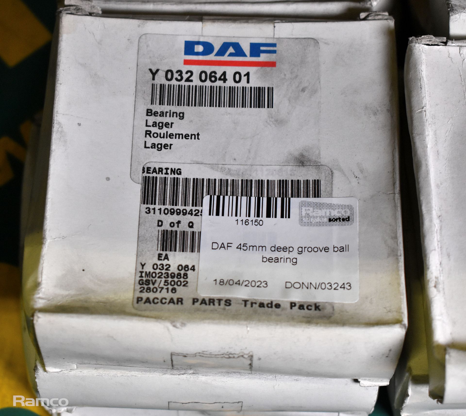 19x DAF 45mm deep groove ball bearings, 3x NSK Bearings 50mm deep groove ball bearings - Image 2 of 7