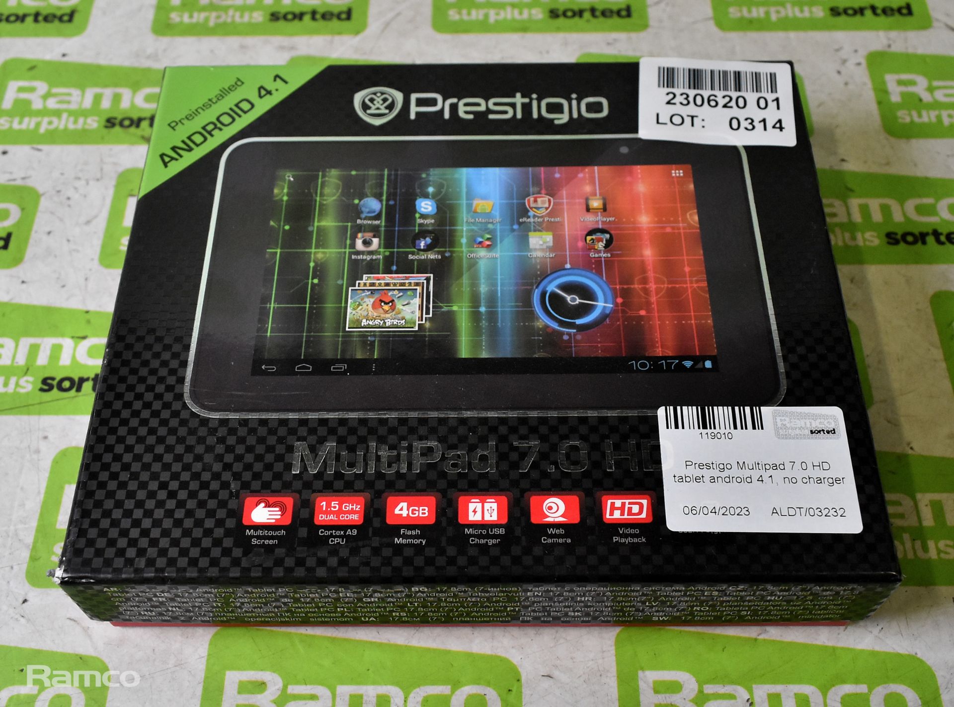 Prestigio Multipad 7.0 HD tablet android 4.1, no charger - Bild 4 aus 5