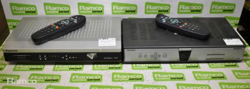 Panasonic TU-DSB50 Sky digibox satellite receiver set top box, Amstrad DRX300 Sky digibox satelite