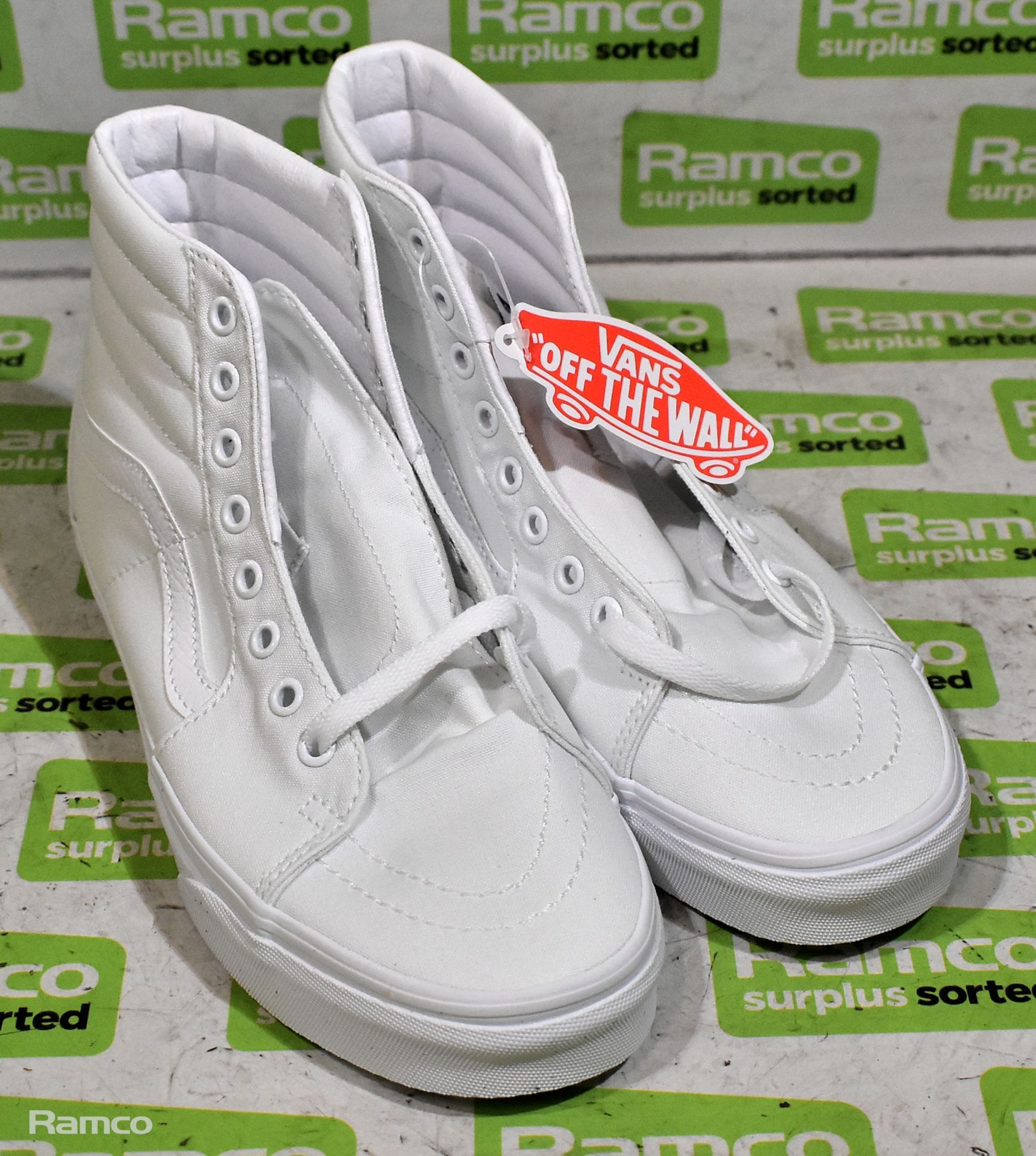 VANS Sk8-Hi white high top trainers - UK size 7 - not worn, still in box