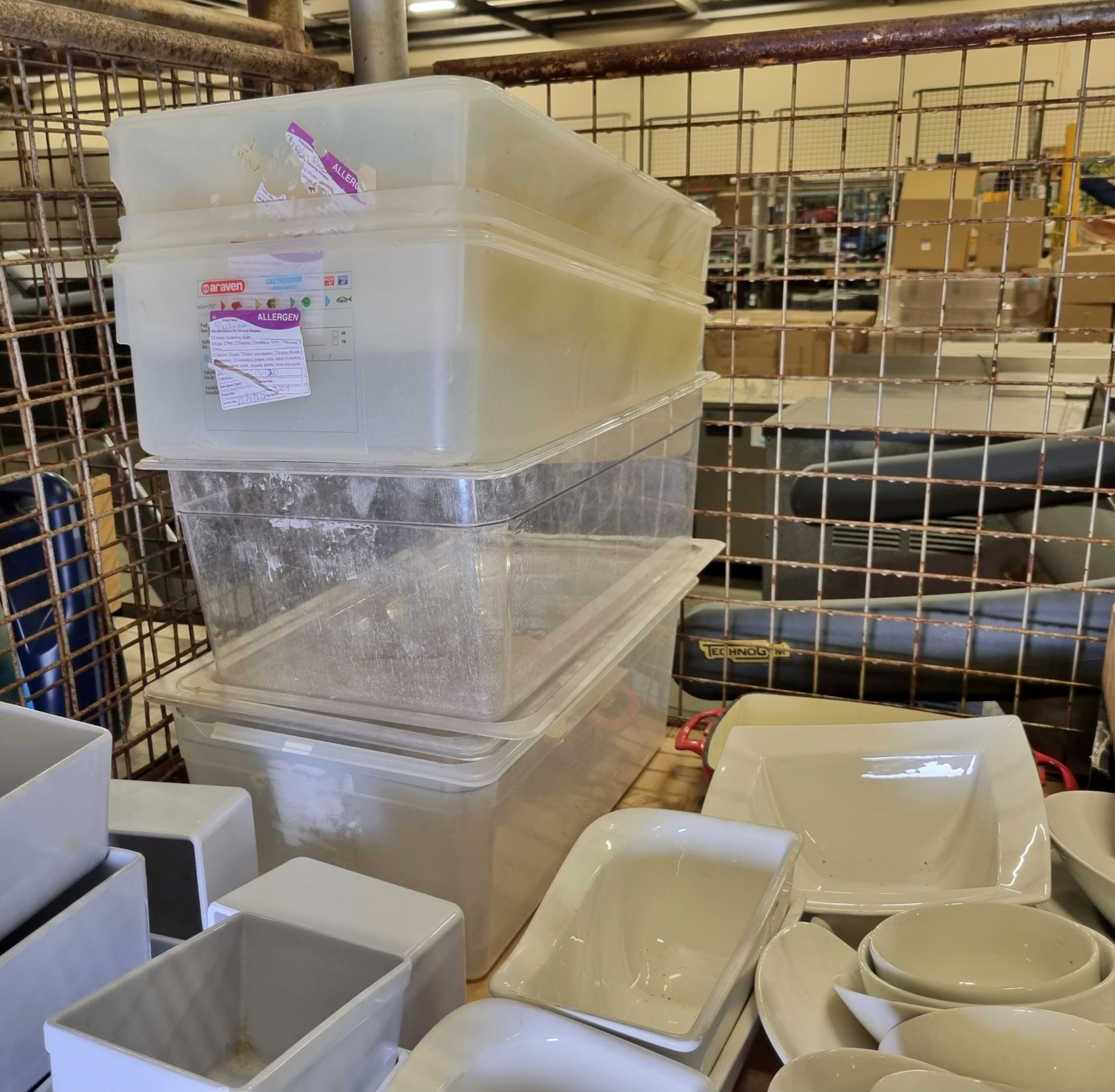 Catering spares - ceramic and plastic plates - bowls - containers - Bild 6 aus 6