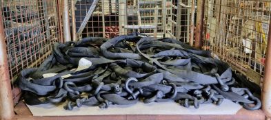 18x Stage rigging slings with steel cable core - 2m length - working load limit 2 ton