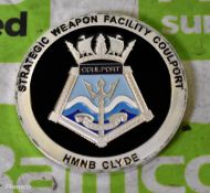 HM Naval Base Clyde and RNAD Coulport 50 Years Supporting CASD commemorative medallion