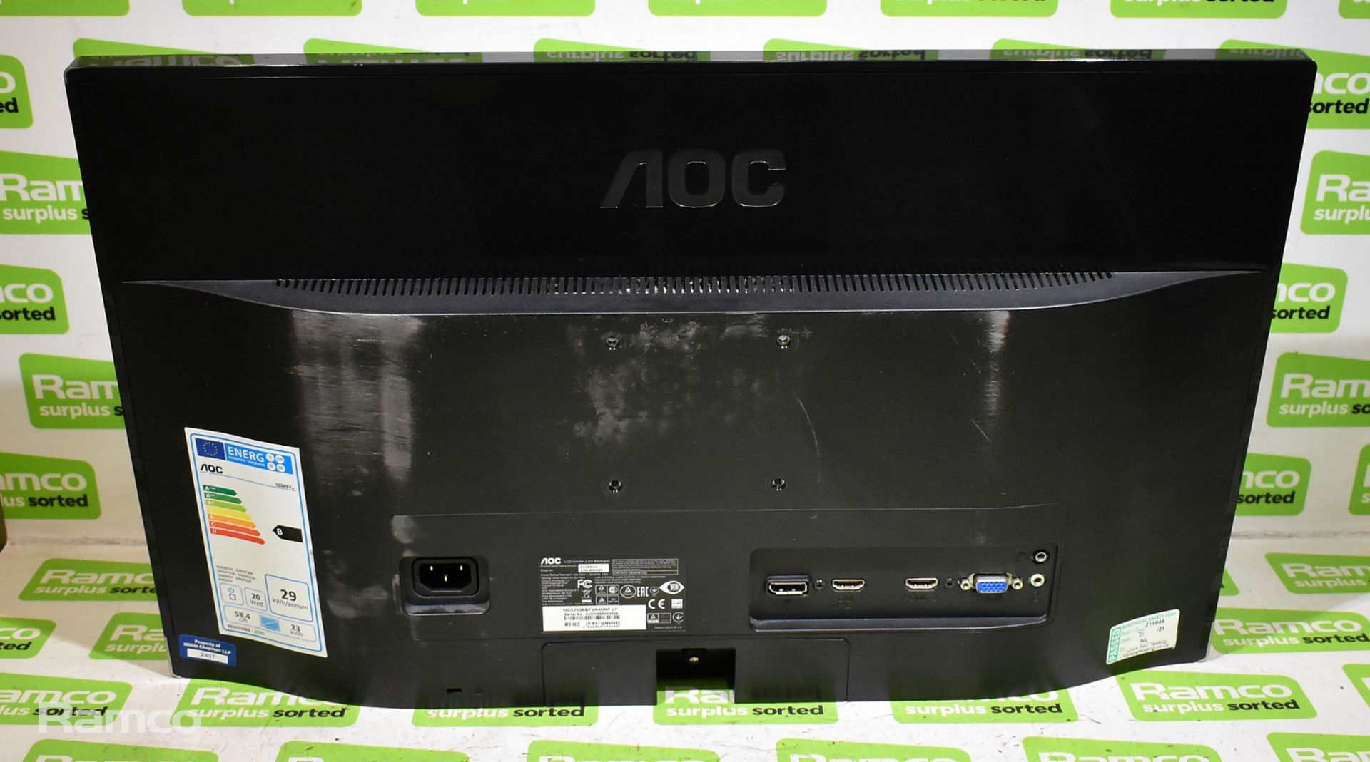 4x AOC 12369Vm 230LM00025 23 inch monitors - H 320 x W 530 x D 50mm - Bild 15 aus 16