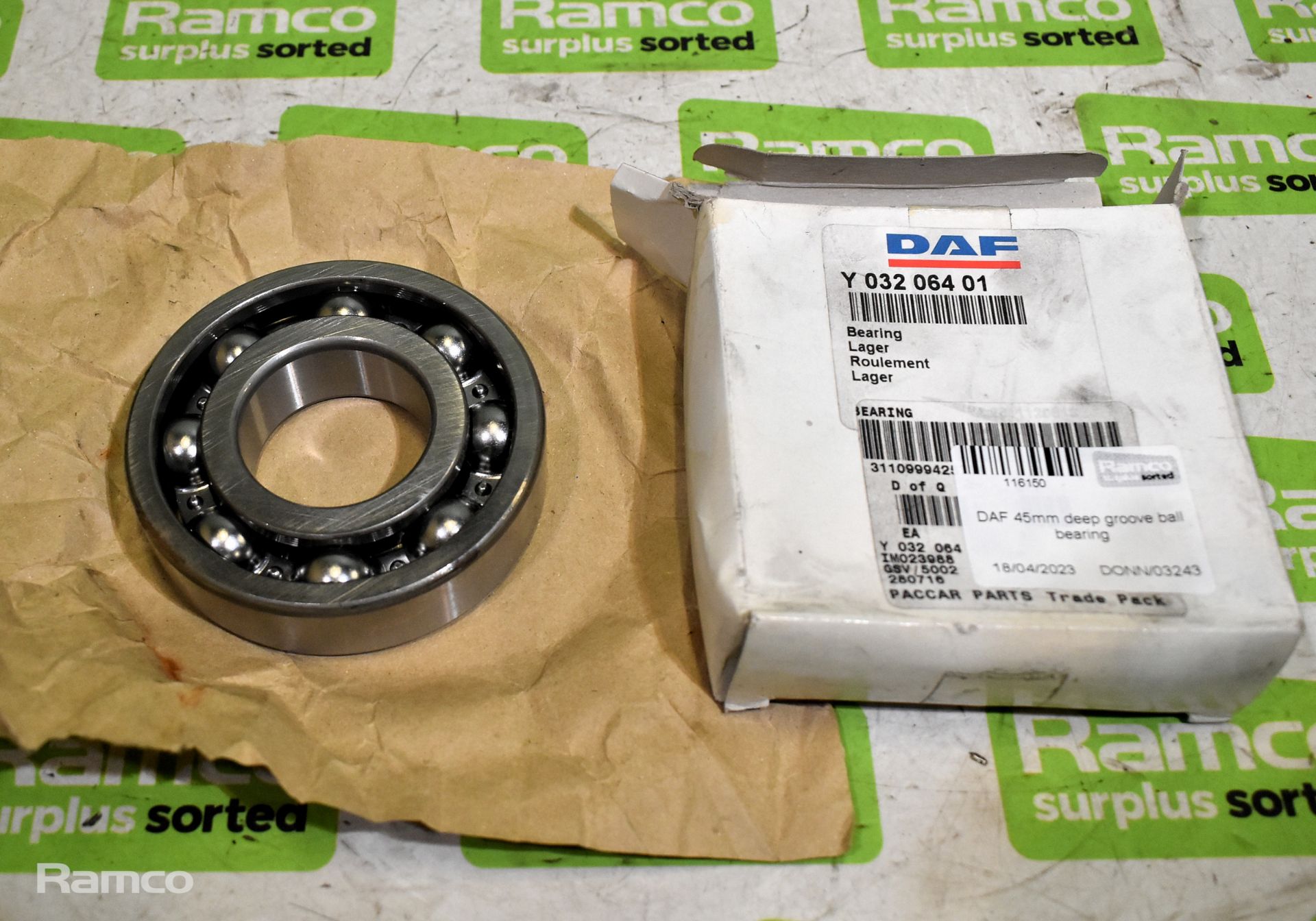 19x DAF 45mm deep groove ball bearings, 3x NSK Bearings 50mm deep groove ball bearings - Image 3 of 7