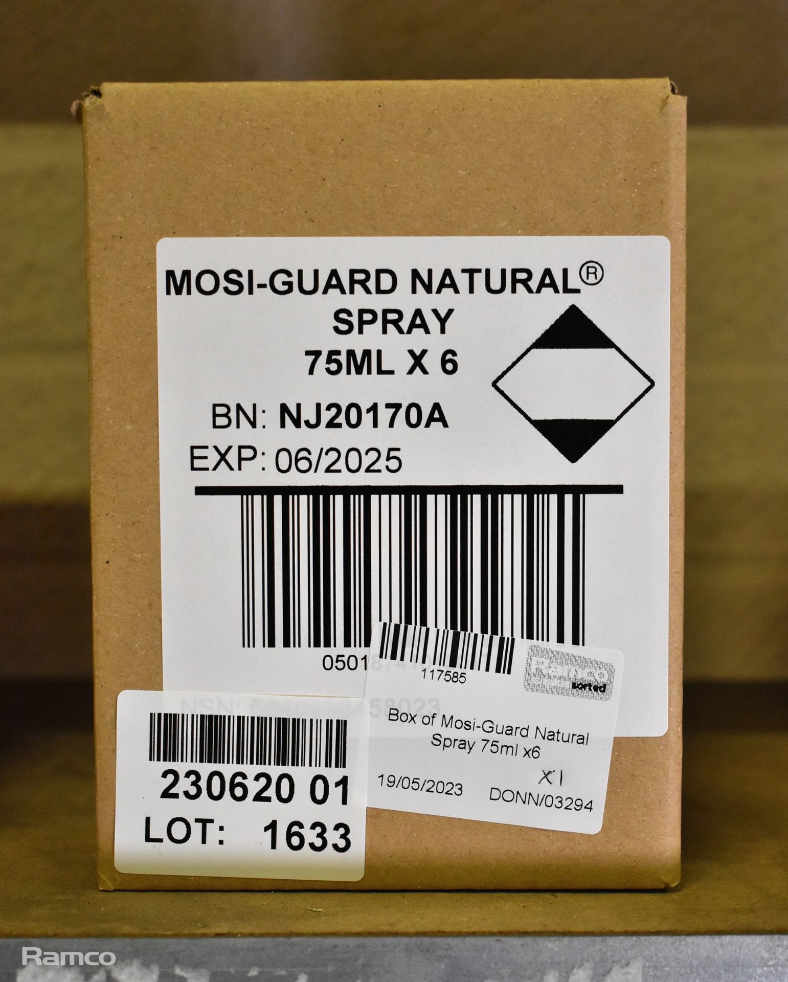 6x bottles of Mosi-Guard Natural Spray insect repellent 75ml - Image 2 of 2