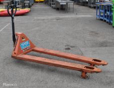 Slingsby long hand pallet truck - 2500kg lifting capacity - 1800mm fork length - BENT TINE - SPARES