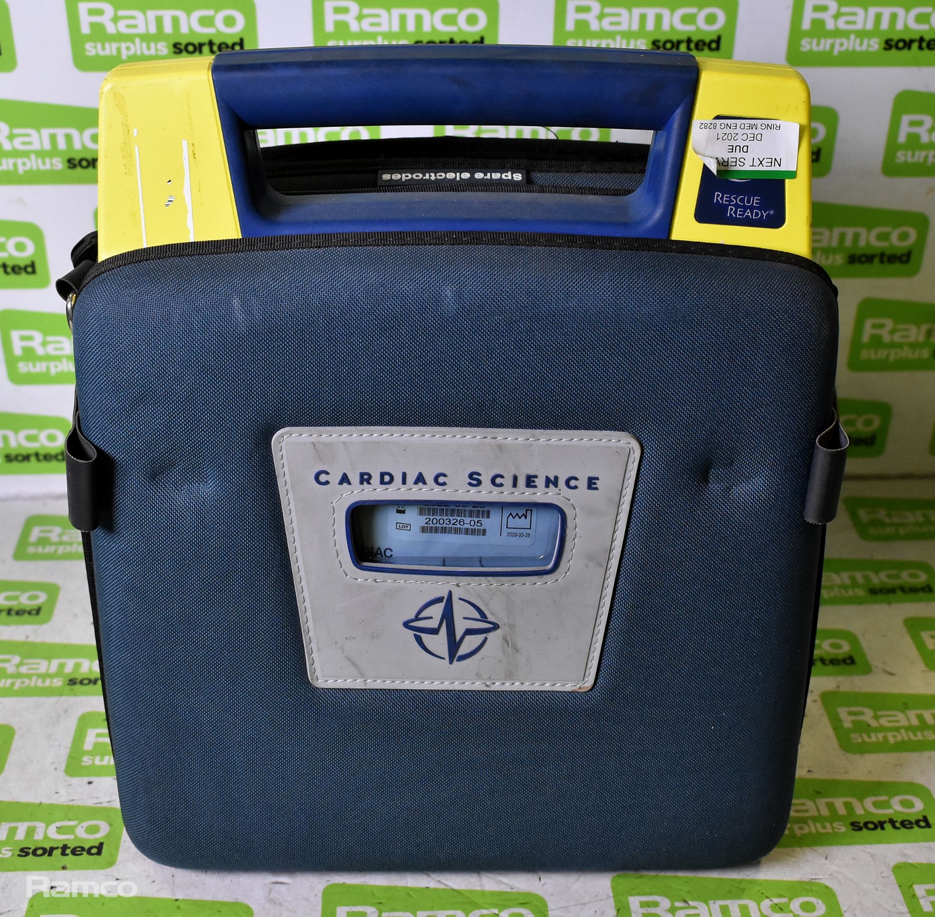 3x Cardiac Science G3 AED defibrillator - in carry case (REQUIRES CALIBRATION) - Image 12 of 15