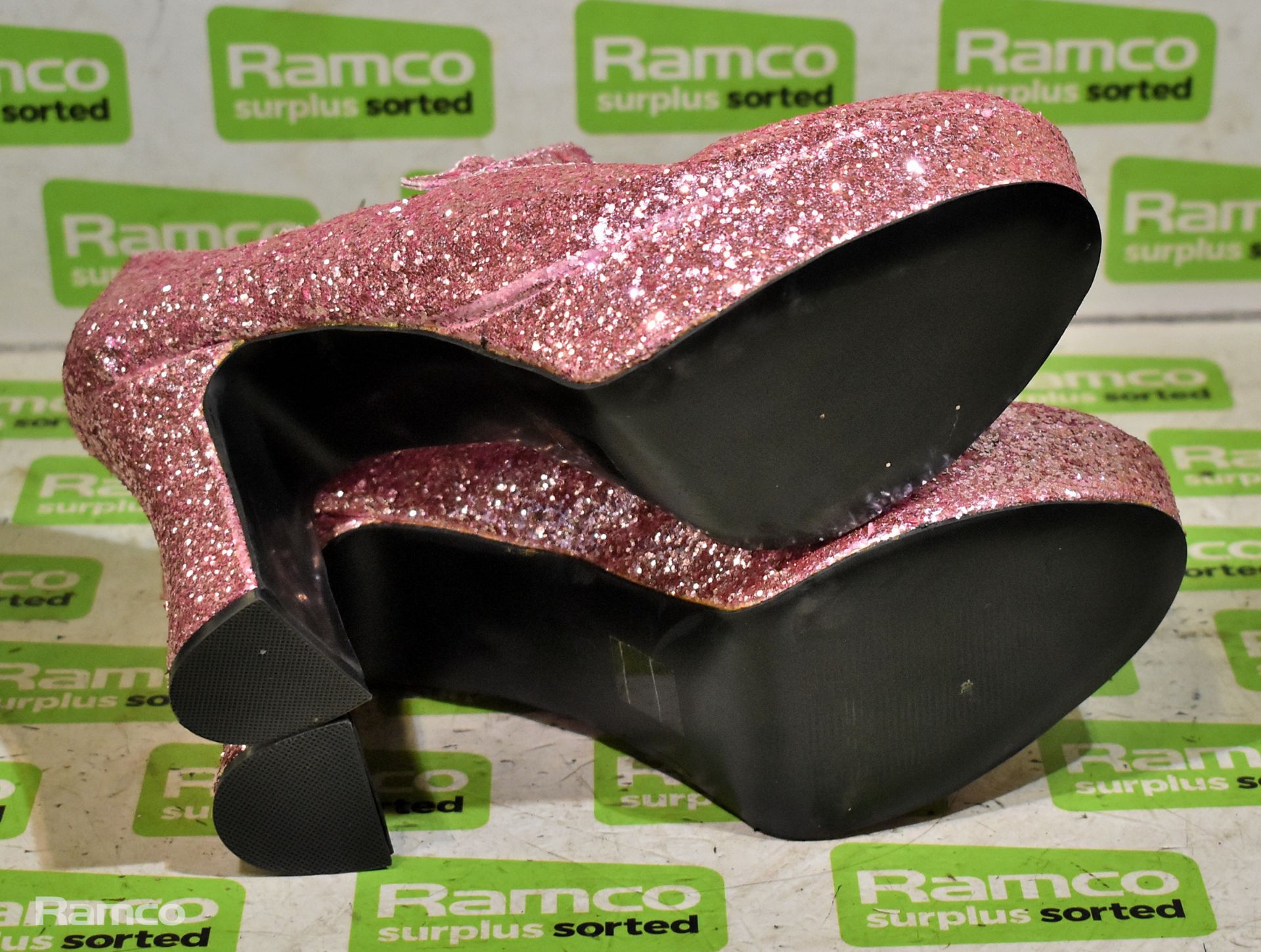 Funtasma MaryJane-50G baby pink glitter platform shoes - UK size 10 - not worn - Bild 5 aus 5