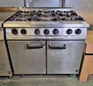 Falcon 6 burner gas oven - W 920 x D 850 x H 950mm