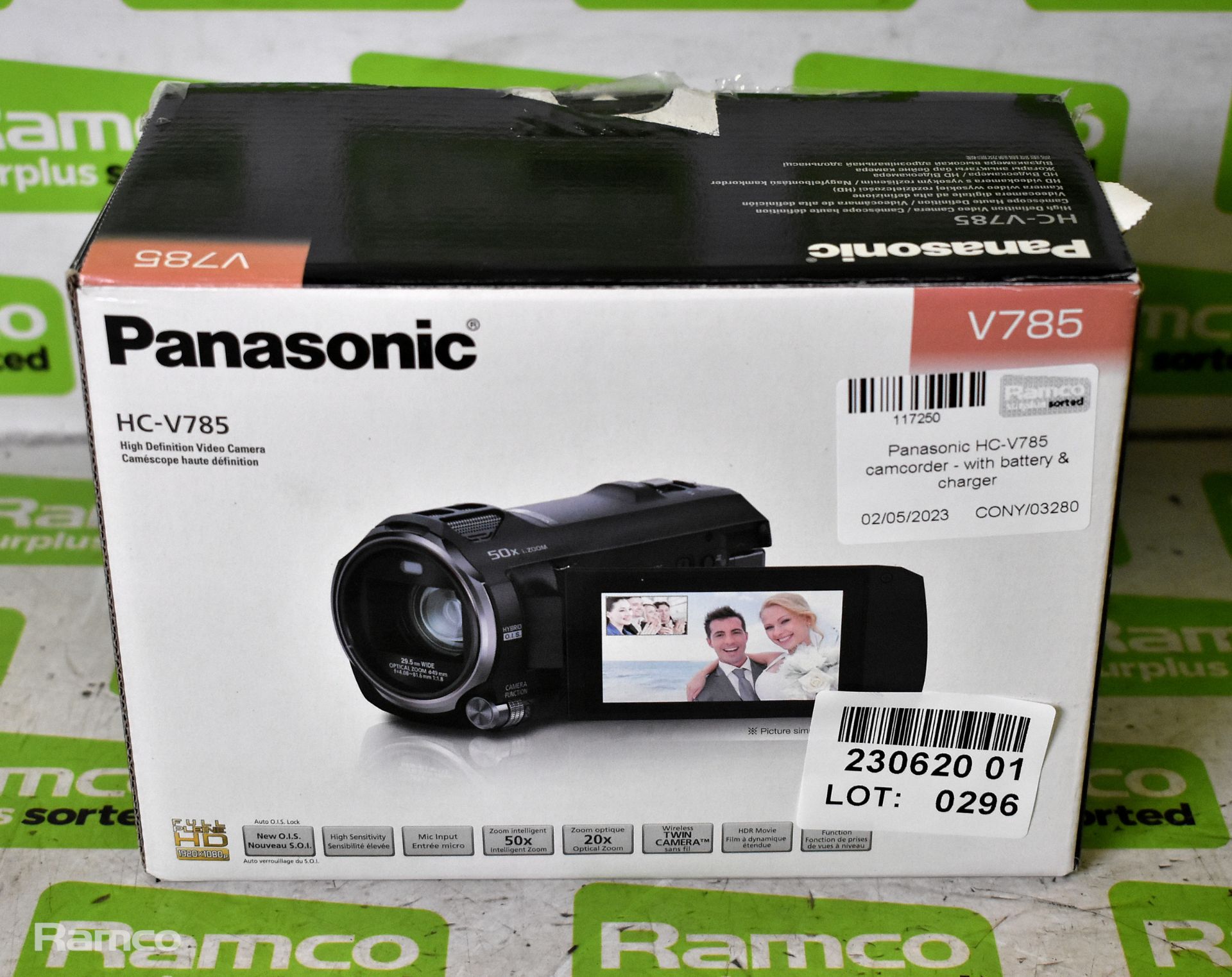 Panasonic HC-V785 camcorder - with battery & charger - Bild 9 aus 11