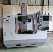 Haas VF-2DCE machining centre with Haas control panel - table size - 3 phase - 360 - 480V - W 2500mm