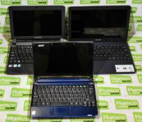 Asus X205T notebook laptop, Acer Emachines EM350 NAV51 laptop - NO HARD DRIVE