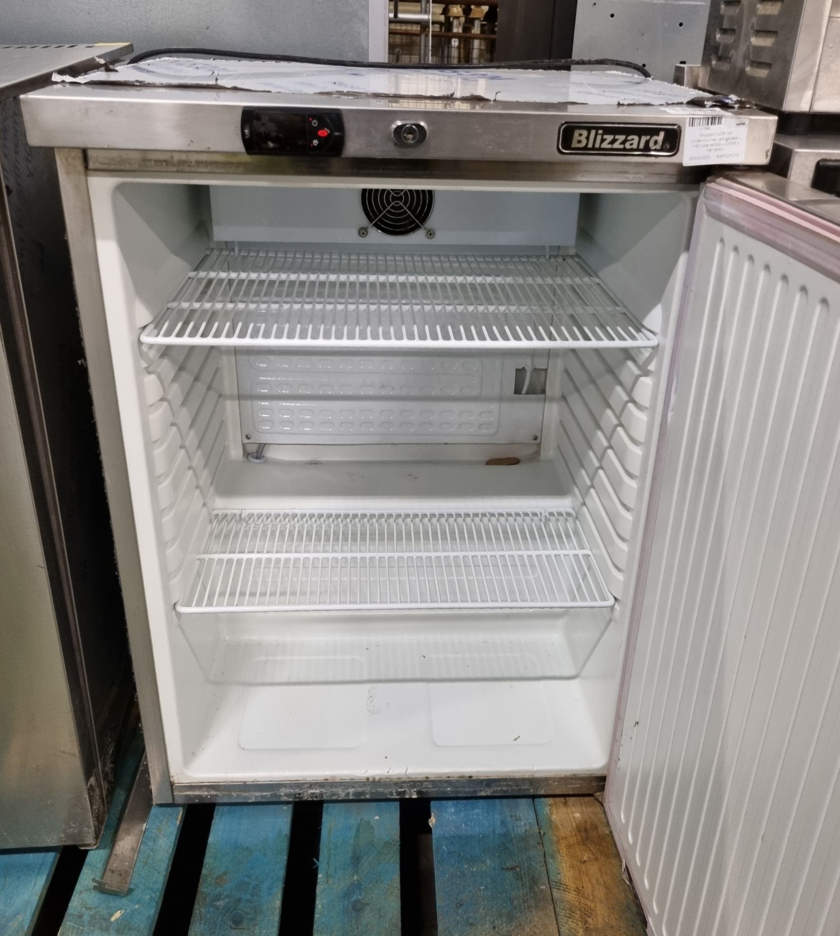 Blizzard UCR140 Undercounter refrigerator - 140 Litre W 598 x D 598 x H 819mm - Bild 3 aus 3
