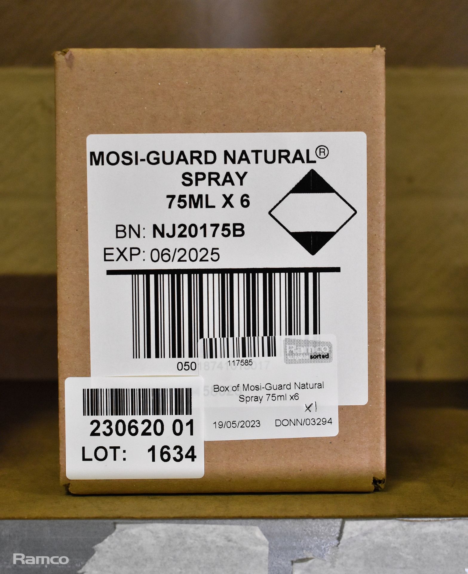 6x bottles of Mosi-Guard Natural Spray insect repellent 75ml - Image 2 of 2