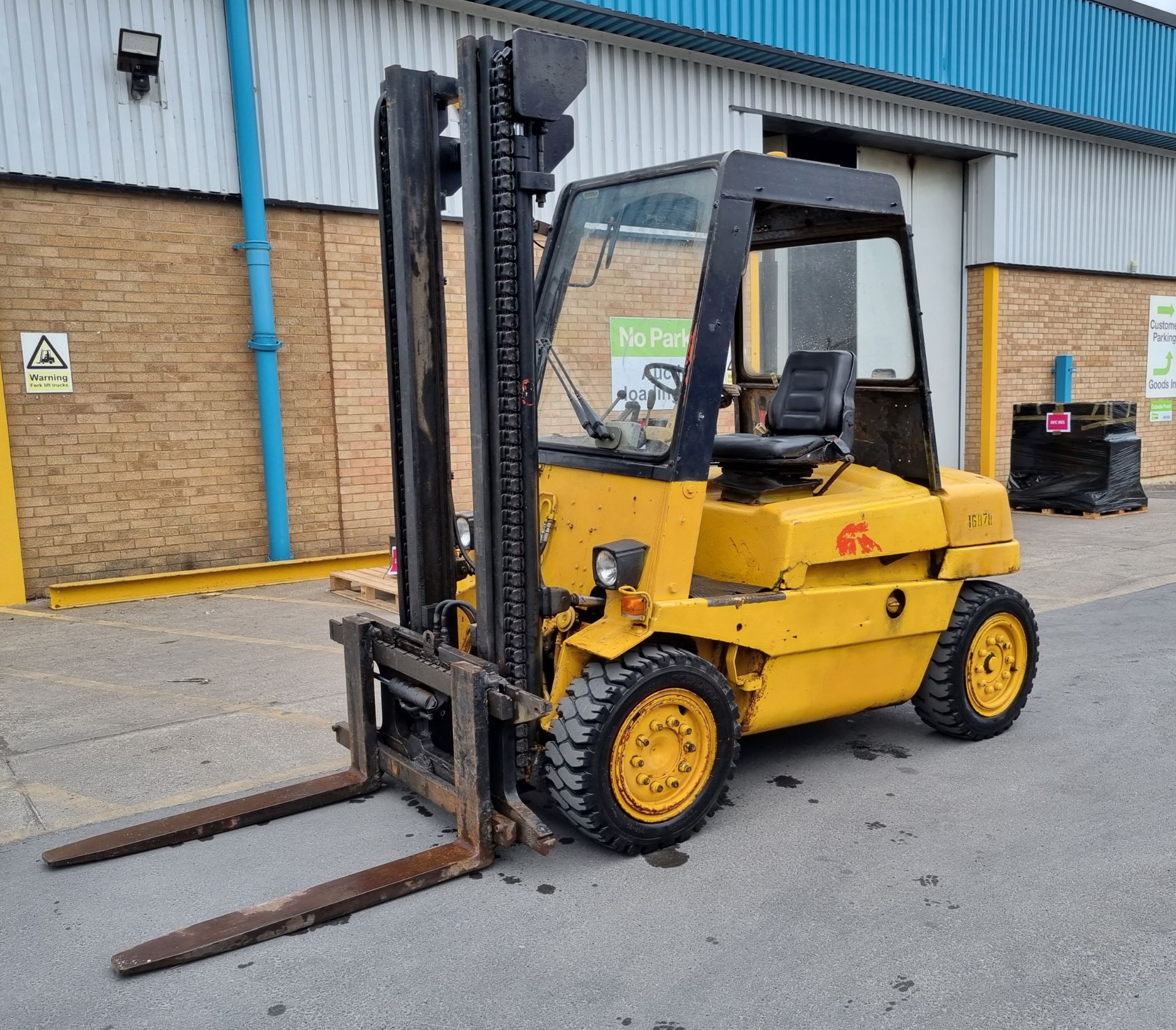 Linde H35D forklift with Cascade 60D-SS-527B side shift - Serial No. 3328060077 - 3400kg capacity