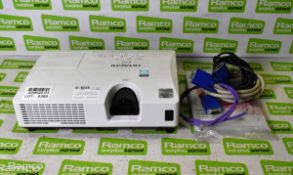 Hitachi CP-RX93 LCD projector unit with document