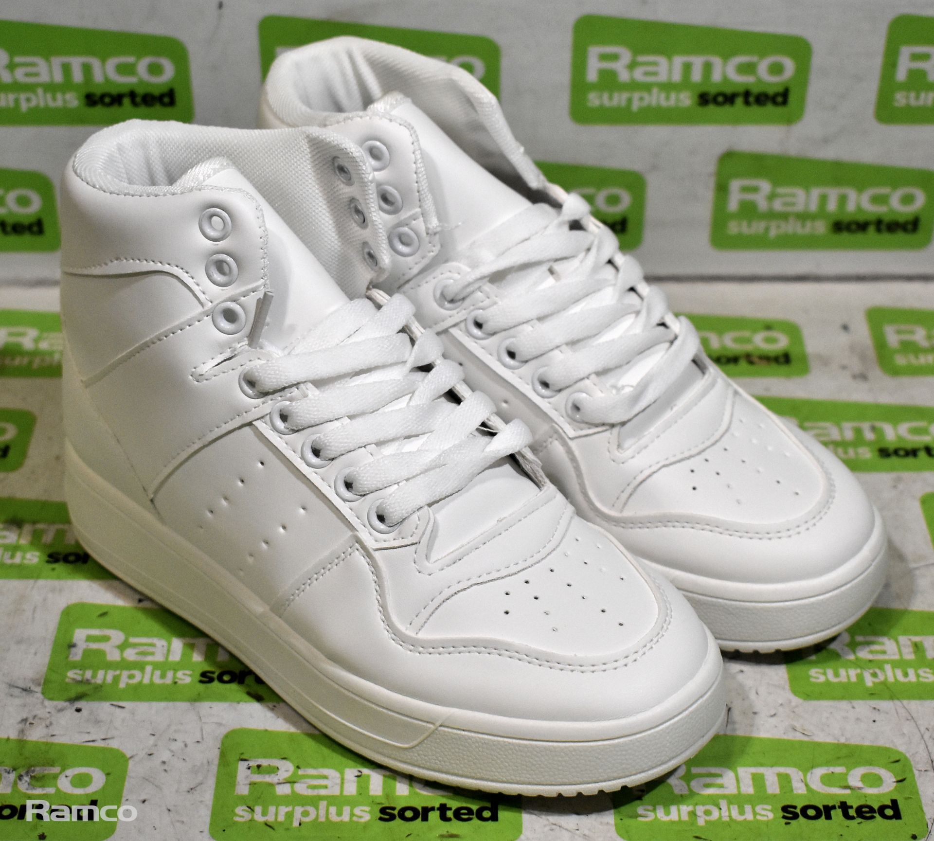 I Saw It First IA00596612 white high tops - UK size 4 - not worn - still boxed