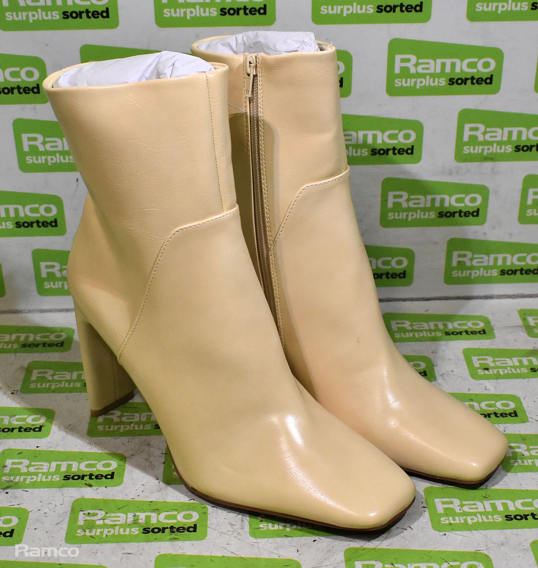 ASOS beige heeled boots - UK size 10 - not worn