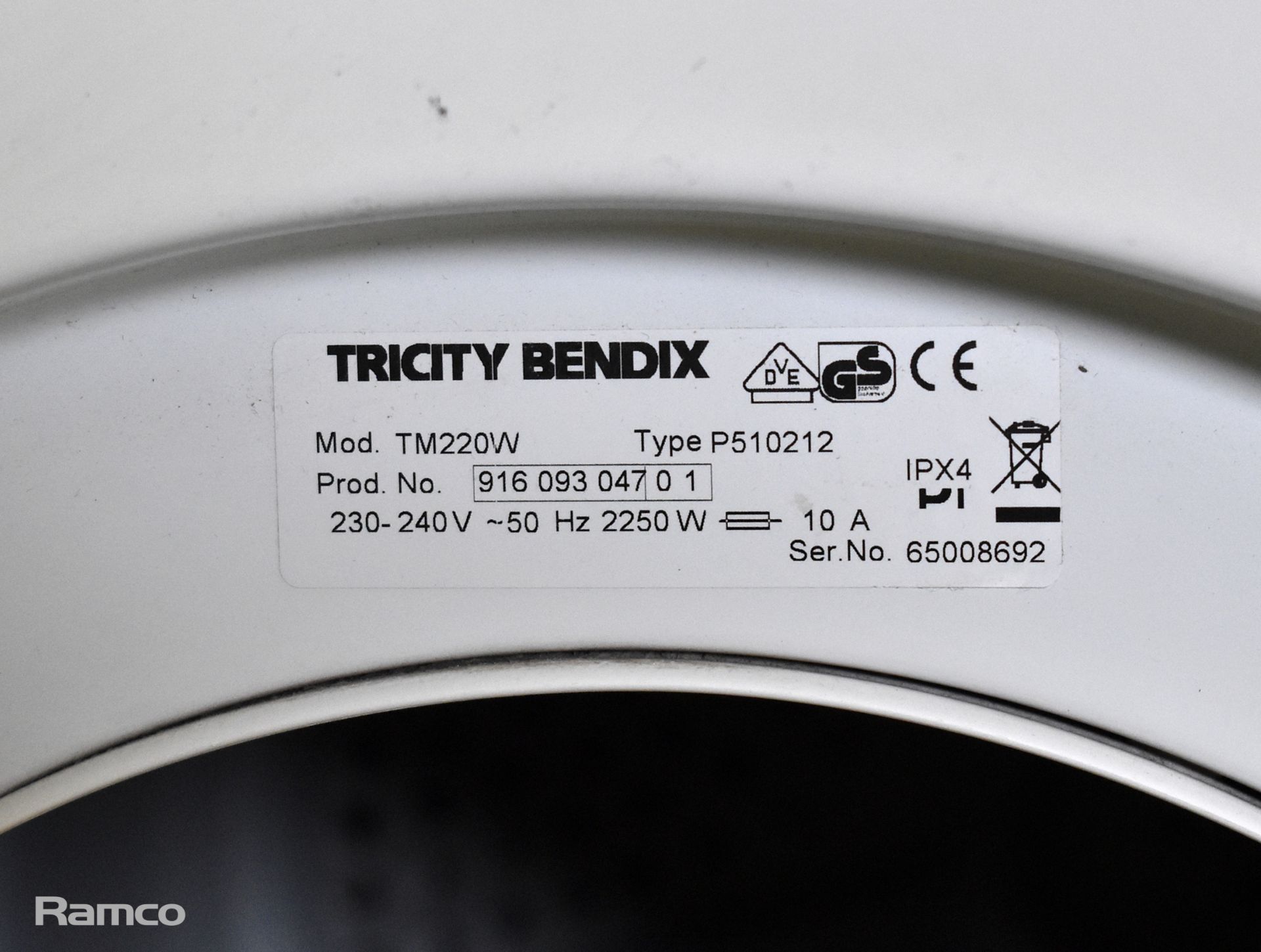 2x Tumble dryers - LOTS OF COSMETIC DAMAGE - see description for details - Image 4 of 4