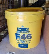 Ball Styccobond F46 pressure sensitive acrylic flooring adhesive (2x15L tubs)