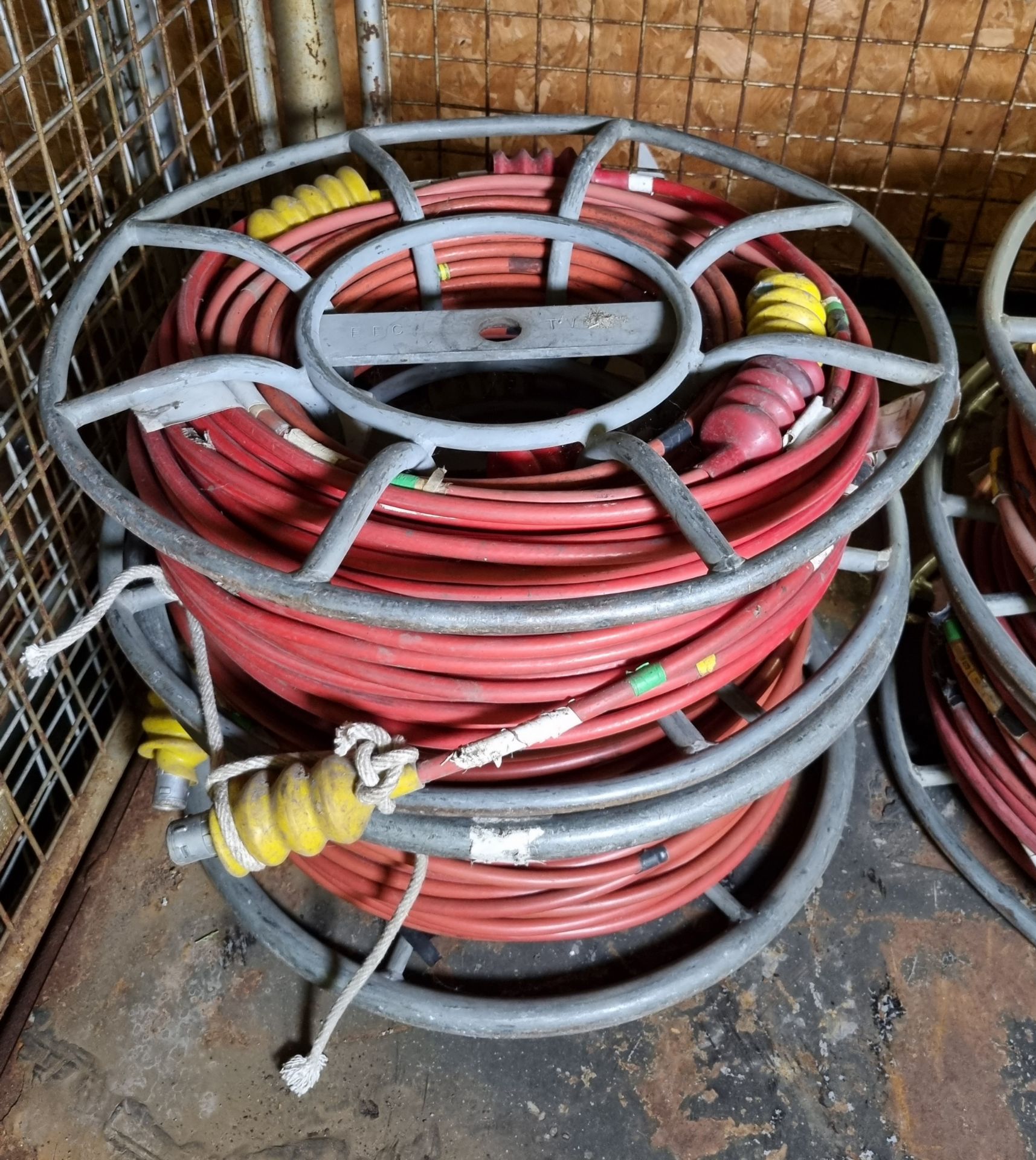 4x Heavy duty double coaxial cables with Lemo connectors and reel - Bild 4 aus 4