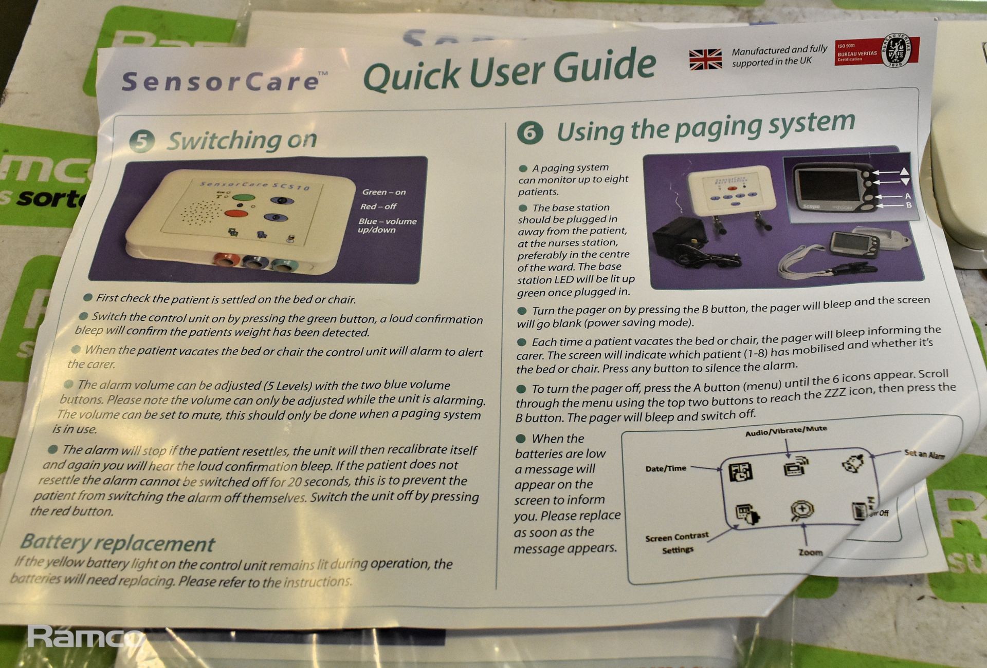 Sensorcare bed monitoring system with scope pager and transmitter - Image 7 of 8