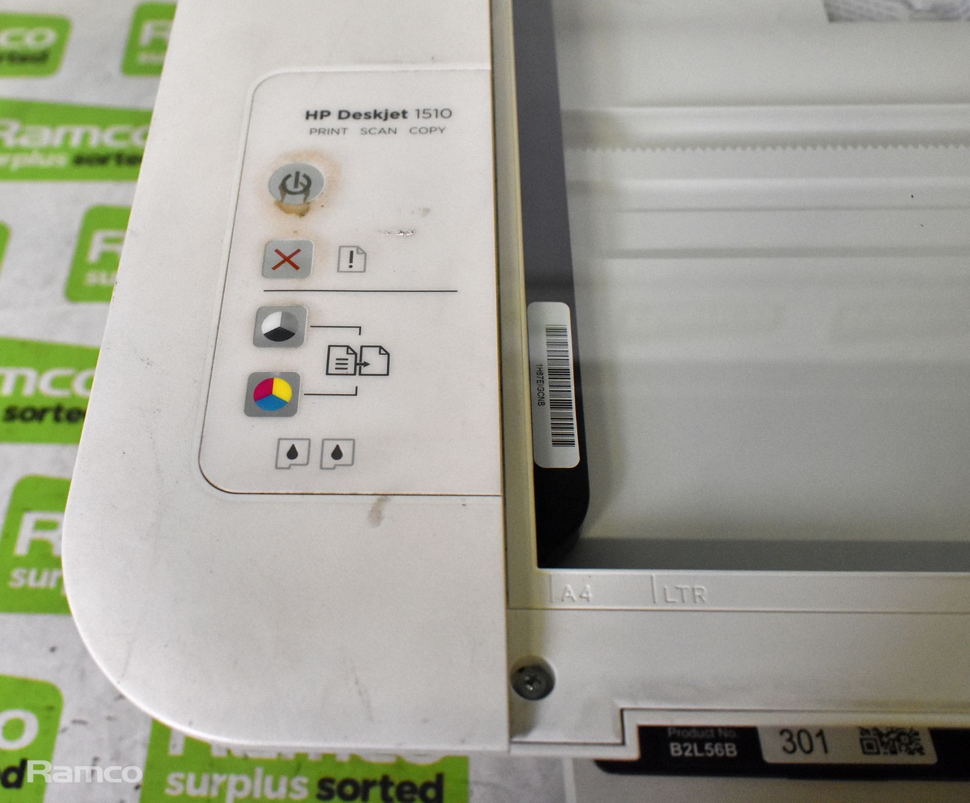 HP Deskjet 1510 3 in one inkjet printer with power unit and USB cable, Toshiba SD290EKB DVD - Image 7 of 9