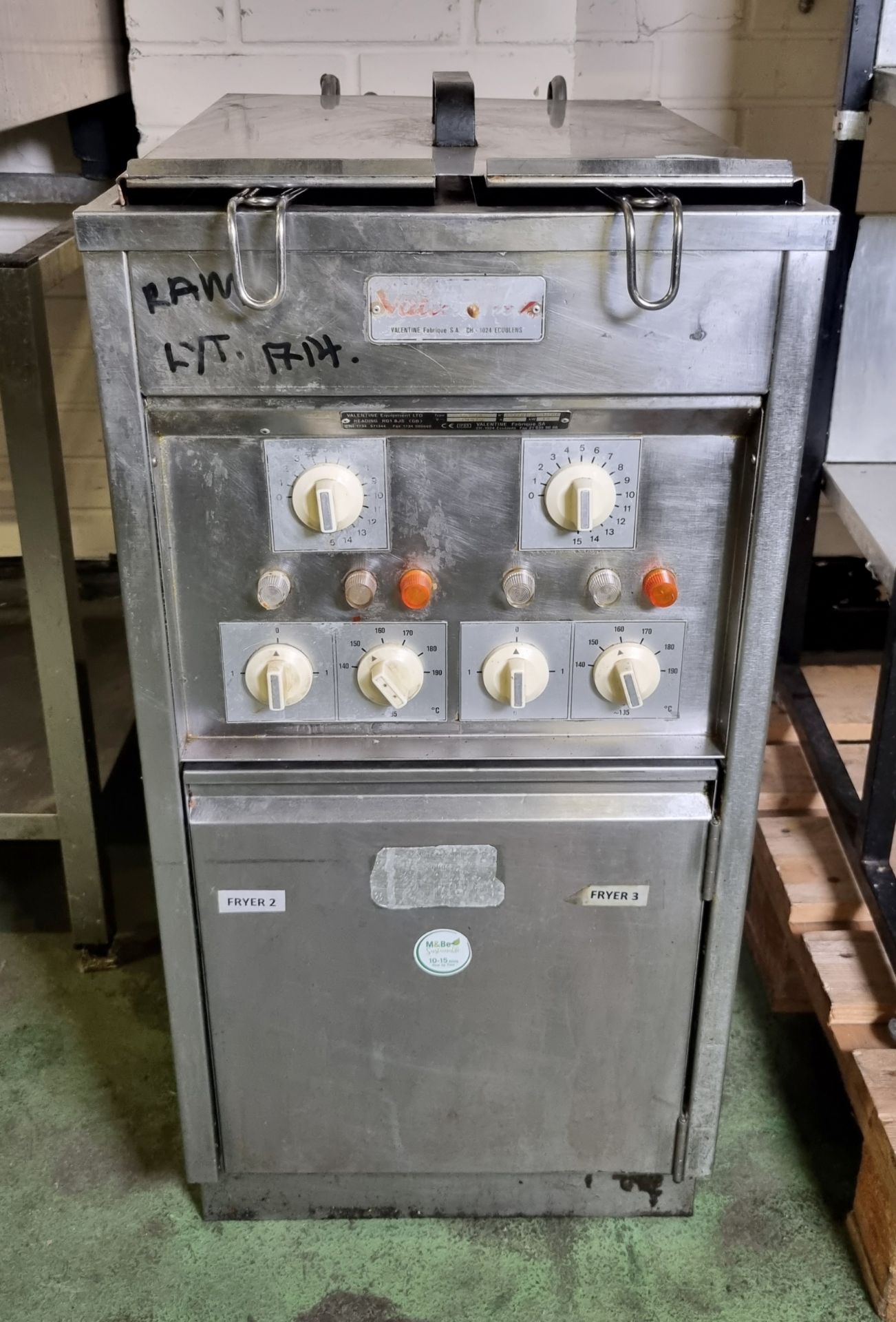 Valentine P294 single tank twin basket electric fryer - W 400 x D 580 x H 850mm