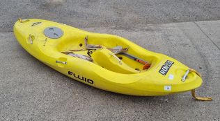 Fluid Kayak - yellow - L 2850 x W 800 x H 450mm